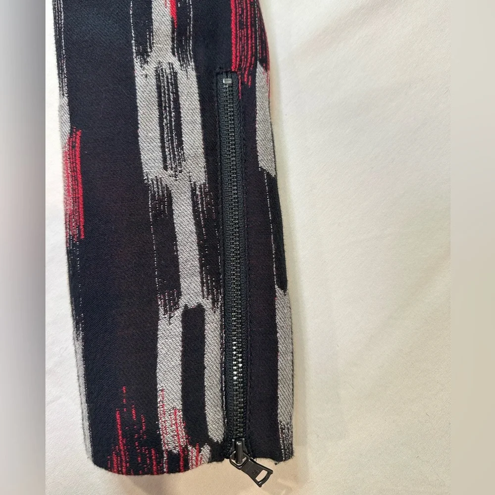 Bcbg Max Azria moto Jacket Black and Red Size M - Picture 11 of 11